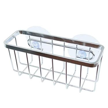 Imagem de Aramox Suporte de Esponja de Aço Inoxidável Com Ventosa, Rack de Pia de Secagem Rápida para Esponjas e Escovas Organizador de Cozinha Ideal para Limpeza e Conveniência