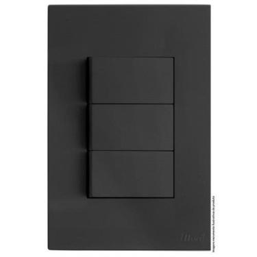 Imagem de Cj Int. Triplo Simples 4X2 - Recta Home Grafite Satin Fosco