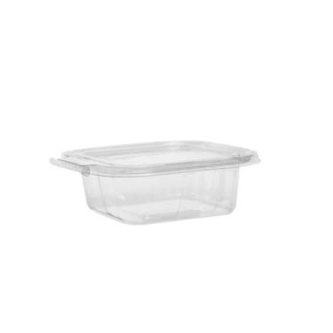 Imagem de Pote Quadrado Transparente 350ml Tampa com Lacre F731 Fibraform com 50