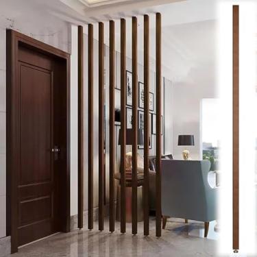 Imagem de Divisória de sala preta ajustável de 7 a 2,9 m - Parede divisória espacial para armário ao teto e do chão ao teto - Disponível em pacote de 1/2/5, perfeito para privacidade e separação