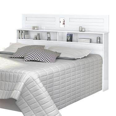 Imagem de Cabeceira Casal Florença 1,40 Branco - Vitamov