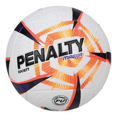 Imagem de Bola Society Penalty Mag11A R2 XXVI Paulistão, Branco, Roxo, 5