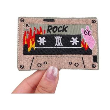 Imagem de Patches Bordados Termocolantes De Música Rock, Desenho Animado, Câmera