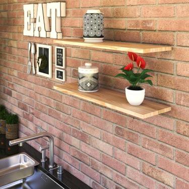 Imagem de Prateleira Invisível De Madeira Pinus Para Parede - Stolf