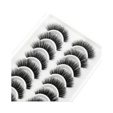 Imagem de Cílios Postiços 3D De Visom Sintético Macios E Volumosos - 10 Pares Na