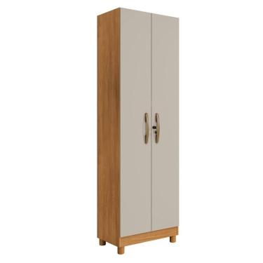Imagem de Multiuso Sapateira Olímpia 2 Portas 5 Prateleiras - Benetil Cinamomo Off