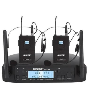 Imagem de Microfone Shure Sem Fio Duplo Headset Glxd4 Beta 58a Original