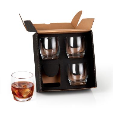 Imagem de Jogo De Copos Vidro P/ Drink 330 Ml - 4 Pçs Welf