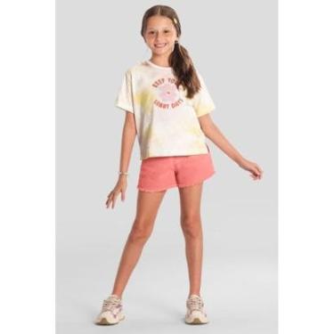 Imagem de Blusa infantil menina estampa tropical Brandili-Feminino