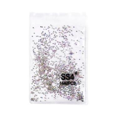 Imagem de Strass De Unha Transparente AB Cristal 144/288/1440pçs SS3-SS50 Base R