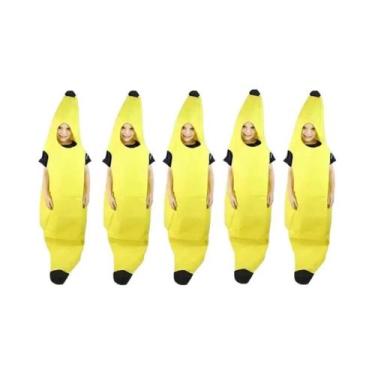 Imagem de Fantasia De Banana Engraçada Deluxe Unissex Para Adultos Para Festa De