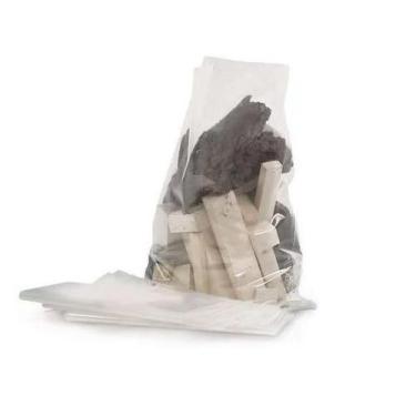 Imagem de Saco Para Lixo Entulho Transparente 28X40X 0,10. C/100 - Baião