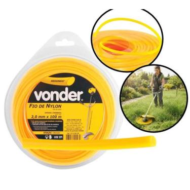 Imagem de Fio De Nylon Para Roçadeira 100m Redondo Vonder -, 2,0MM