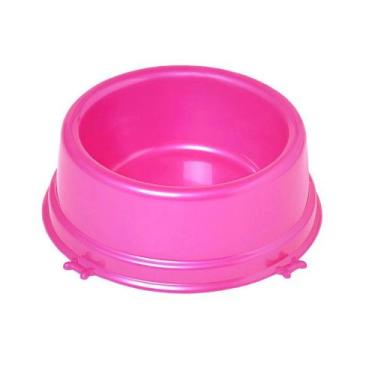 Imagem de Comedouro Caes Perolizado P 550 Ml Azul Christino