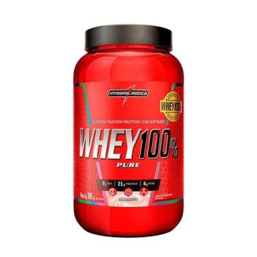 Imagem de Super Whey 100% Pure, Morango 907g - Integralmedica, 900g, Morango