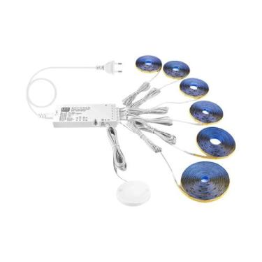 Imagem de Fita De Luz LED COB Regulável Para Armário Com Toque Inteligente 1-6 P