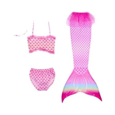 Imagem de Maiô De Sereia Para Meninas De 4 a 13 Anos, Fantasia De Sereia Para Na