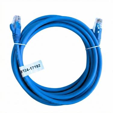 Imagem de Cabo de Rede UTP (Patch Cord) RJ45 Cat 6 - 1.5 metros - Certificação Anatel - Azul - Seclan