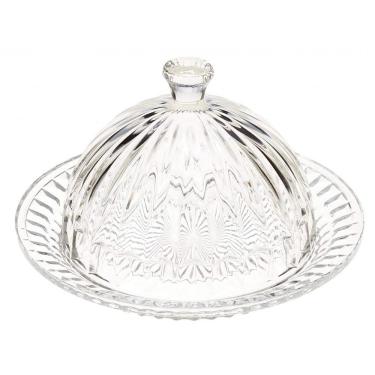 Imagem de Queijeira De Cristal Com Tampa Renaissace 20Cm Lyor