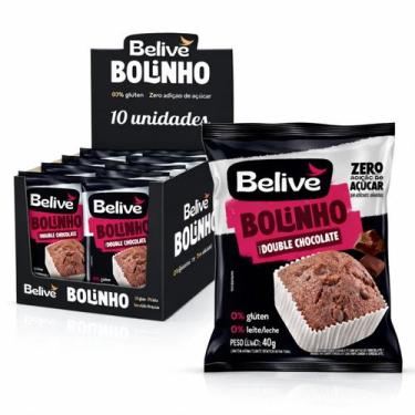 Imagem de Kit 10 Bolinho BeLive Double Chocolate Zero Gluten 40g