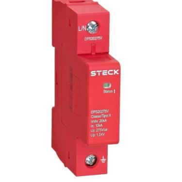 Imagem de DPS Protetor contra Surtos Steck Classe B 275V 20kA