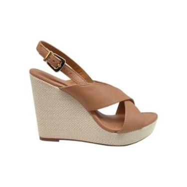 Imagem de Sandália Anabela Salto Alto Com Tiras Cruzadas Vizzano Lançamento 62832126-Feminino