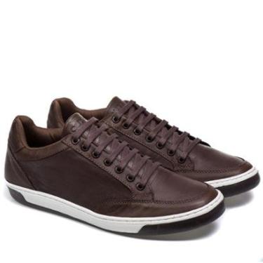 Imagem de Tênis Masculino Sapatênis Em Couro Legitimo Sapato Elegante Confortável Para o Dia a Dia Casual-Masculino