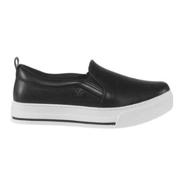 Imagem de Tênis Slip on Casual Feminino  Via Marte 027-007-02 Napa Preto-Feminino