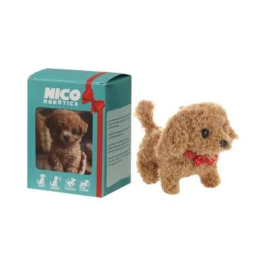 Imagem de Robô De Pelúcia Interativo Cachorrinho Que Anda, Late E Abana O Rabo -