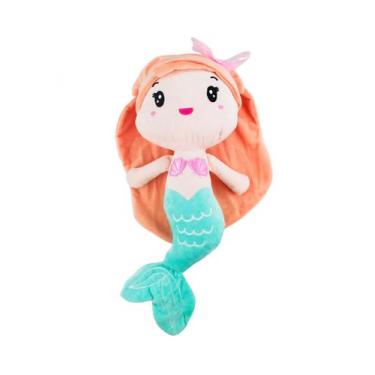 Imagem de Boneca Sereia Cauda 46cm Pelúcia - Fofy Toys, Verde
