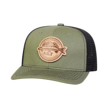 Imagem de Boné De Beisebol Ajustável Unissex Com Etiqueta De Couro De Peixe, Cha