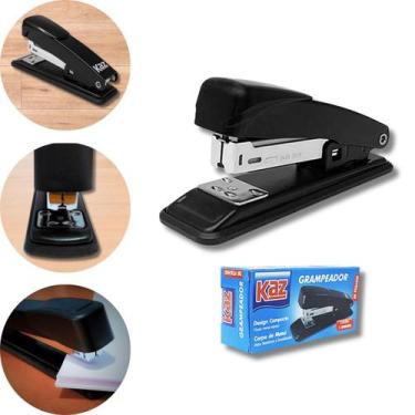 Imagem de Grampeador de Papel Profissional Ferro 20 Folhas Escritorio - Kaz