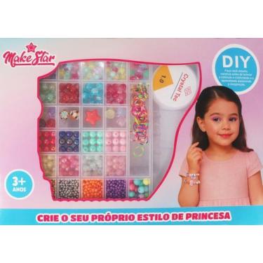 Imagem de Kit Miçangas para Montar Pulseiras Colares com Caixa