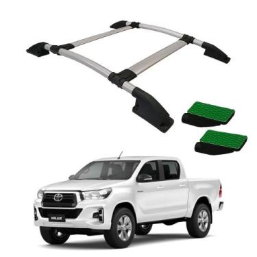 Imagem de Rack De Teto Hilux 2005 a 2011 2012 2013 2014 2015 Prata CD - VF