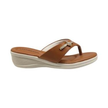 Imagem de Sandália Chinelo Anabela Feminina Palmilha Ultra Macia 33 ao 42 Comfortflex 2588401-Fem...