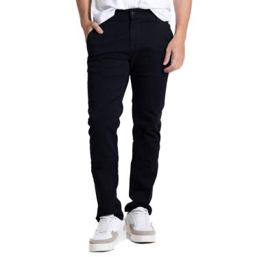 Imagem de Calça Sarja Sawary Slim - 281534 - preta 44-Masculino