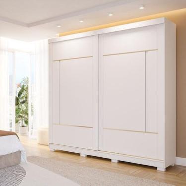 Imagem de Guarda-roupa Casal 2 Portas de Correr com Pés 229cm 100% Mdf Talin Esp