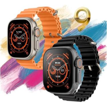 Imagem de Relógio Inteligente Preto Ultra 9 Plus Feminino Sport Watch Pró - Smar