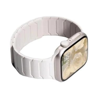 Imagem de Pulseira Ultra Magnética De Silicone Para Apple Watch Série 9 8 7 6 SE
