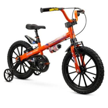 Imagem de Bicicleta Menino Menina Nathor Bike Infantil 5 a 8 Anos Aro 16, Laranj