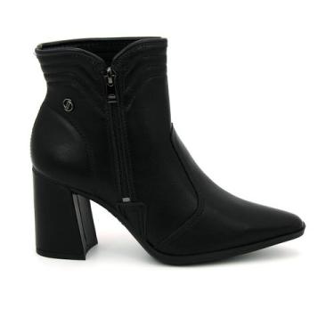 Imagem de Bota Feminina Dakota Original D2395 Casual Confortavel Salto, 37, Pret