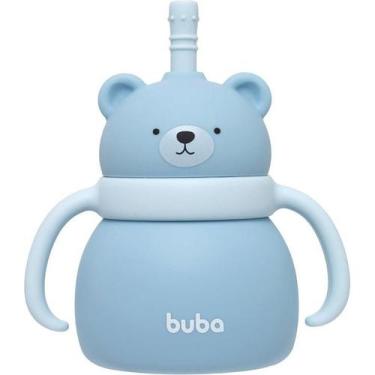 Imagem de Copo canudo urso silicone 19689 buba, UNICA