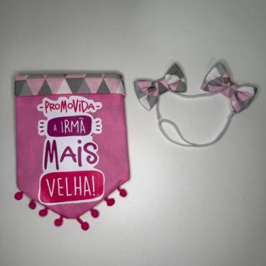 Imagem de Bandana para Cachorro  Promovido(a) a Irmão/Irmã Mais Velha  Acessório