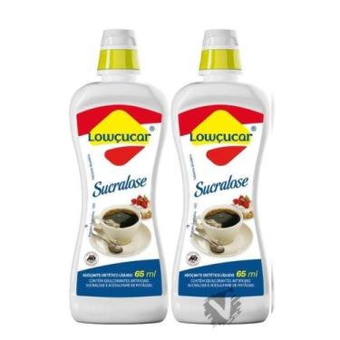 Imagem de Kit 2 Adoçante Diet Líquido Lowçucar Sucralose 65ml