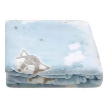 Imagem de Cobertor Bebê Papi Microfibra Estampado 1,1m X 0,85m - NoBrand, Raposa