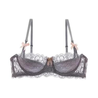 Imagem de Conjunto De Sutiã Slim De Renda Francesa Para Meninas, Confortável E R