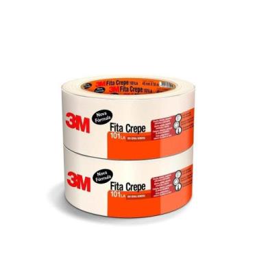 Imagem de Fita Crepe 3m 101 LA Uso Geral Alta Resistência 48mm x 50m Embalagem c