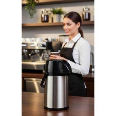 Imagem de Garrafa Térmica 1L Preto Inox: Café e Chá Quente - Congratulations Sto