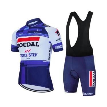Imagem de Conjunto De Camiseta E Calças De Ciclismo Masculino SOUDAL 2025 Unifor