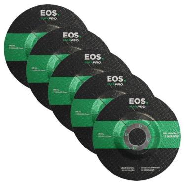 Imagem de Kit com 05 Discos de Desbaste para Esmerilhadeira 115mm EOS 115x6x22mm
